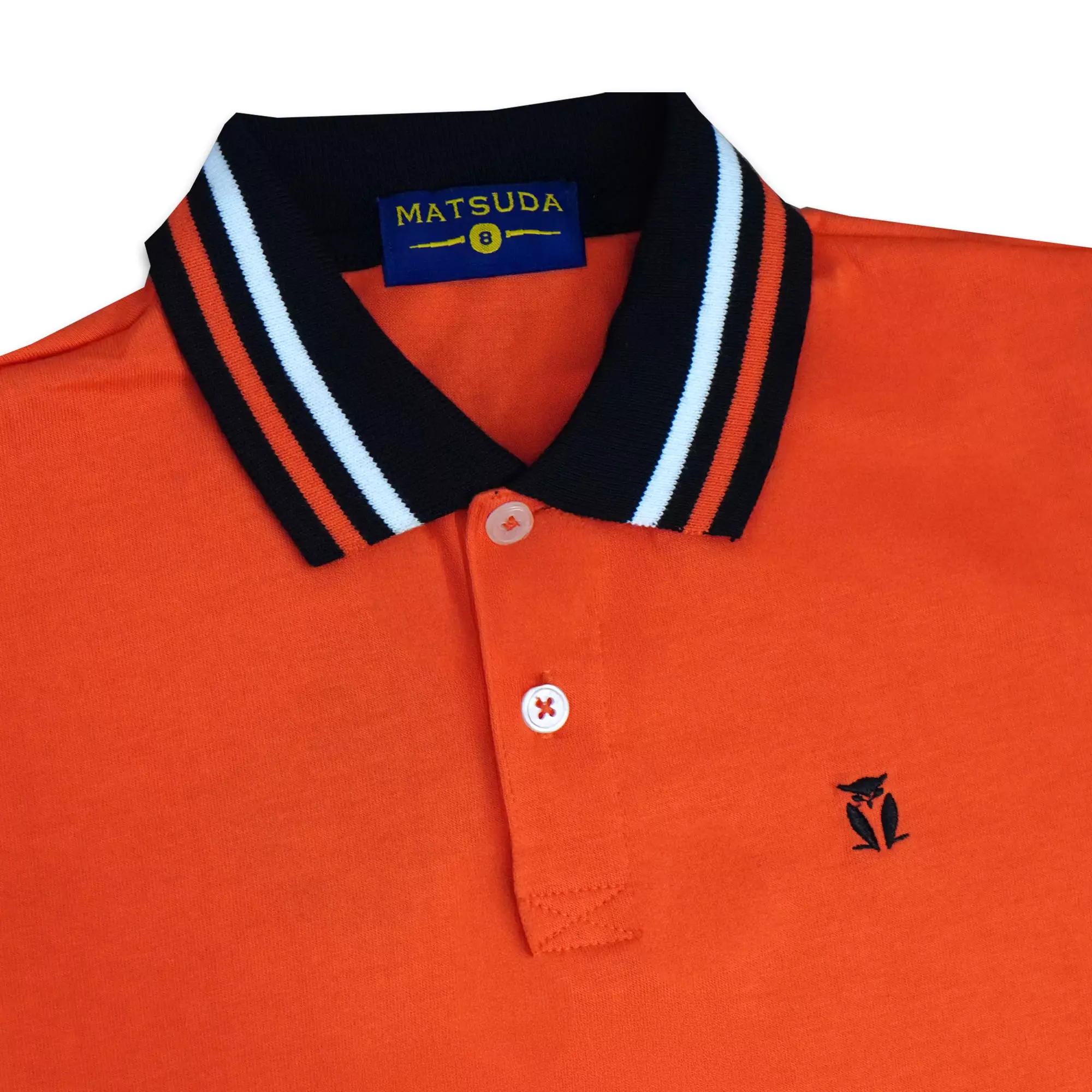 Matsuda baju kaos polo anak laki laki katun umur 2-12 Toby Orange