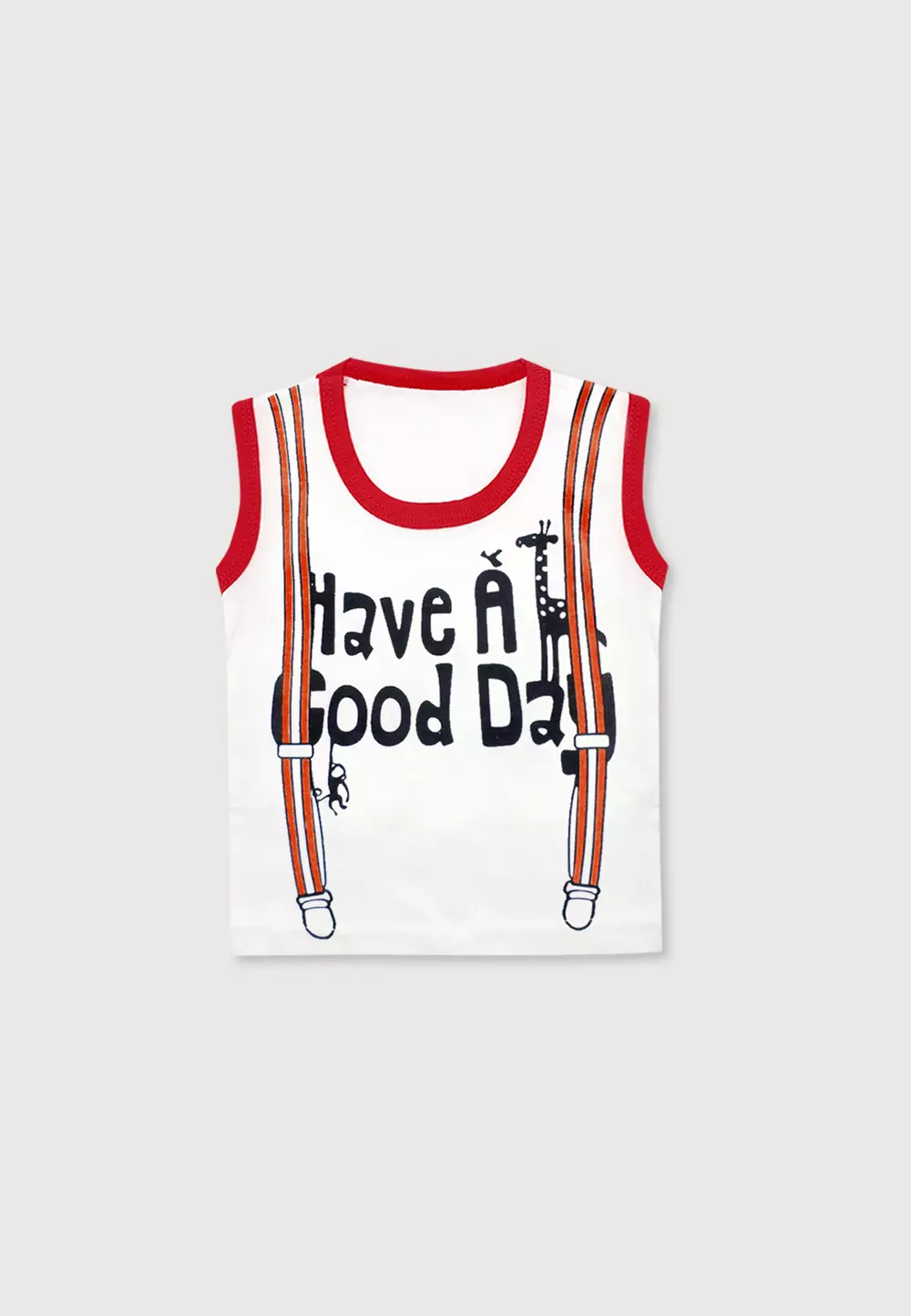 Skabe Pakaian Bayi Anak Laki Laki Baju Atasan Oblong Singlet Have A Good Day Setelan Kaos Baby Putih All Size Untuk Usia 0 Sampai 6 Bulan 2831 Everyday Waka kids Wakakids