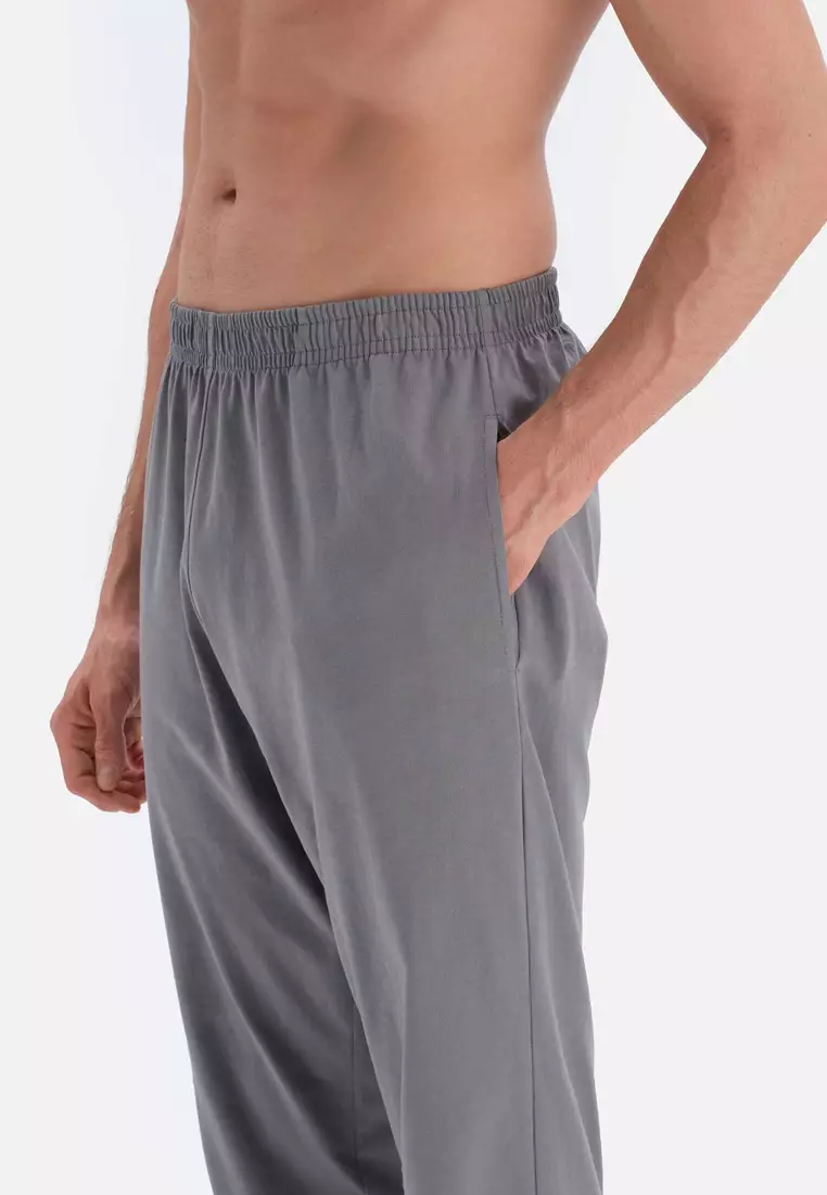 DAGİ Grey Pants, Regular Fit, Long Leg, Sleepwear for Men 2024