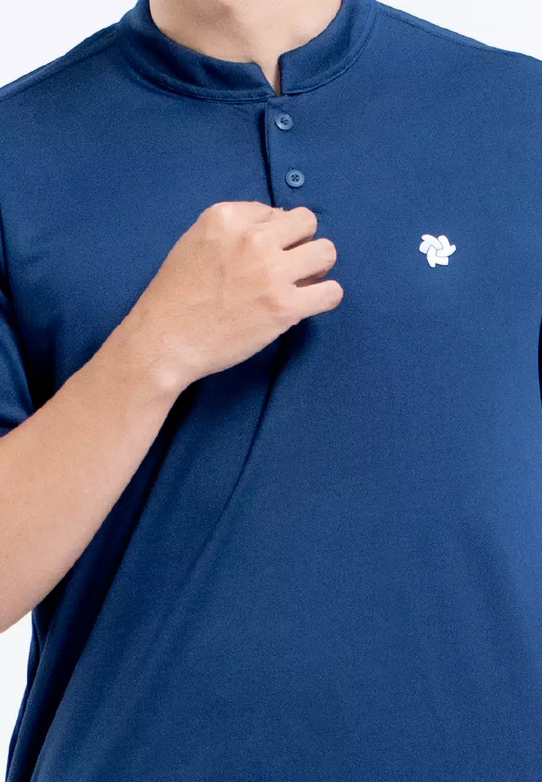 Tiento Naufal Baju Koko 3in1 Kurta Pria Dewasa Muslim Kerah Ciangi Casual Kerja Dry Fit Olahraga Ibadah Salat Lengan Pendek Ramadhan