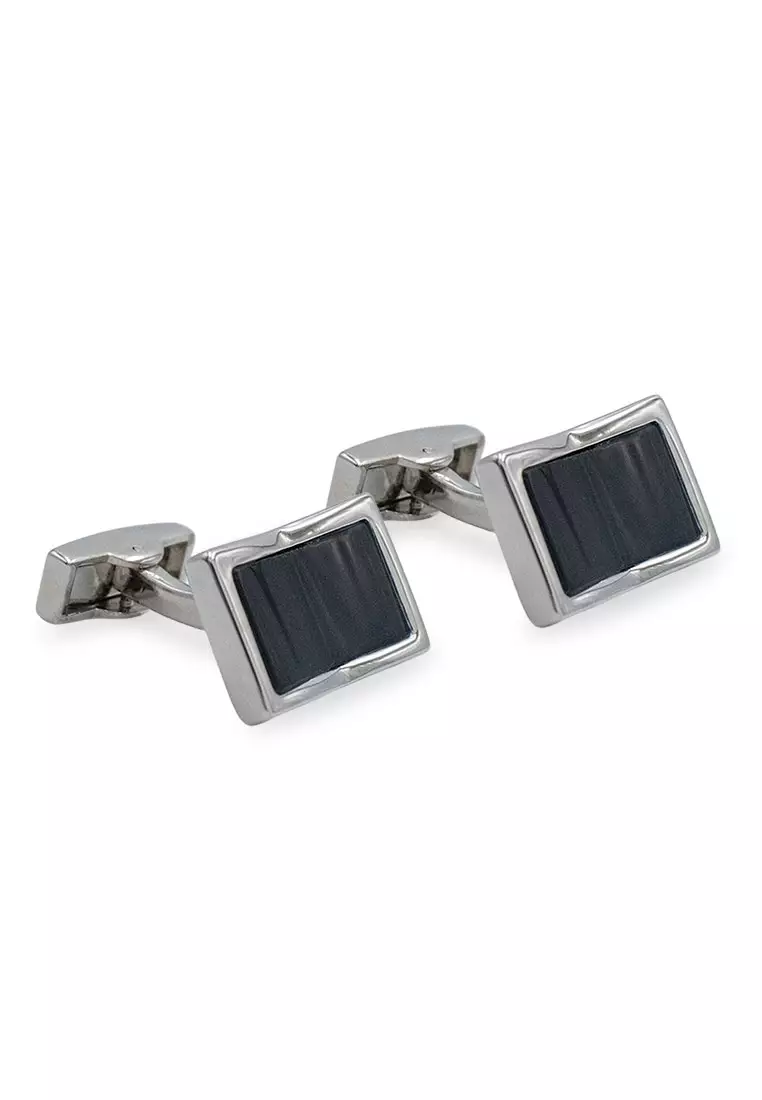 Yare Horizontal Concave Cufflink