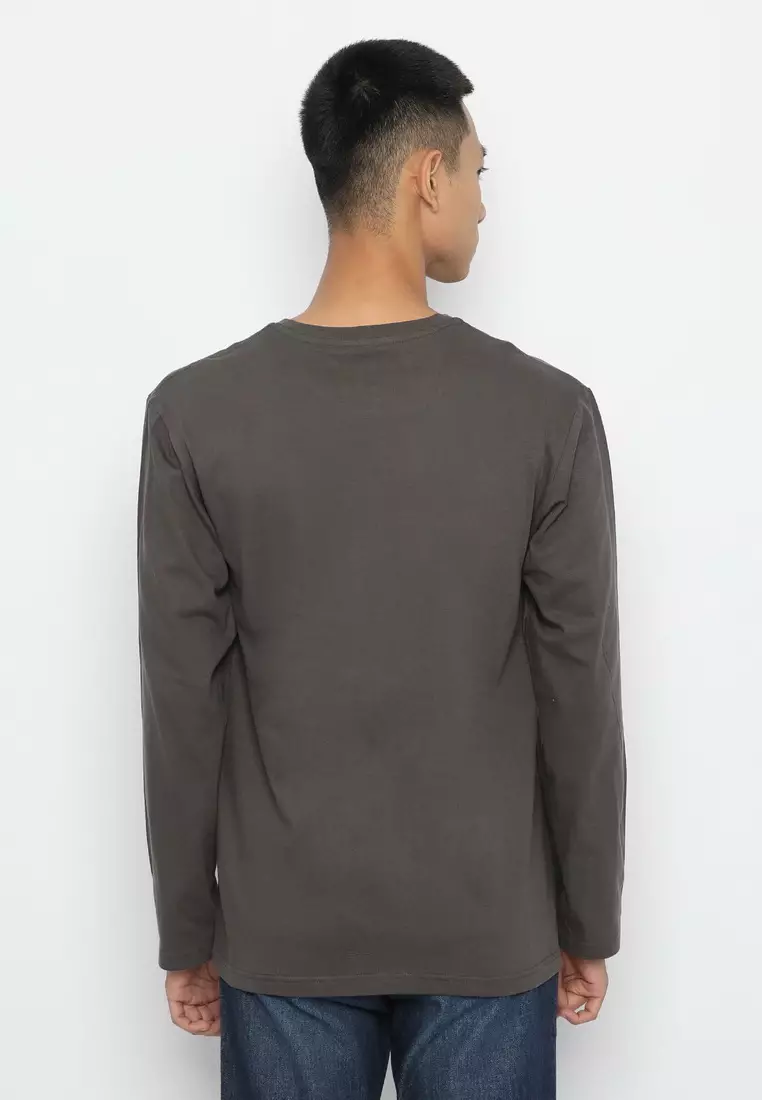RBJ T-Shirt Cotton Lengan Panjang Pria 207131593