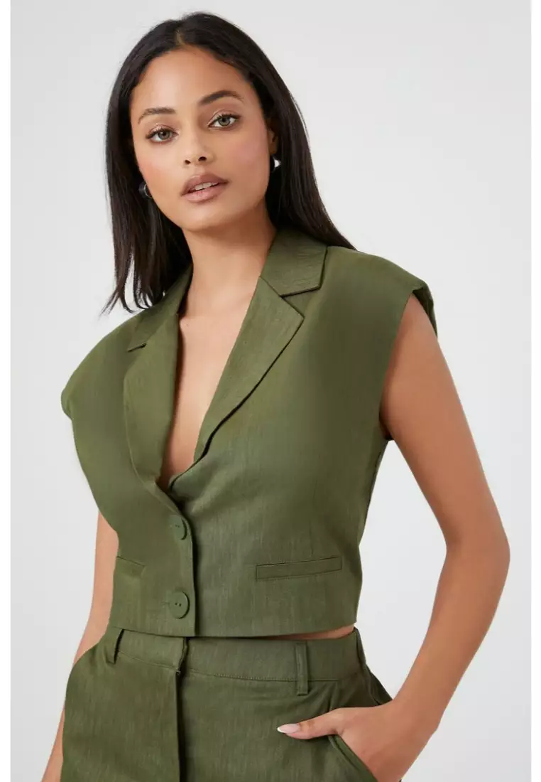 Forever 21 womens suit vest sales