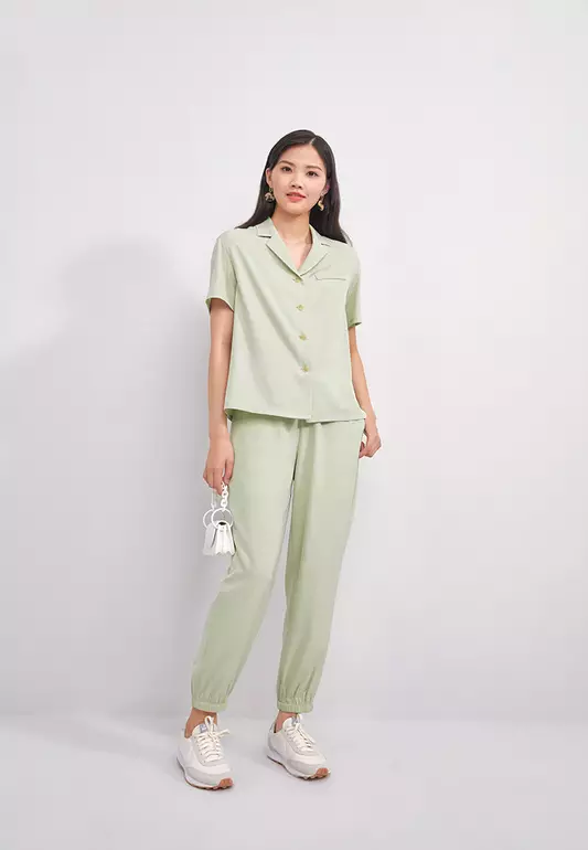Elastic Waist Jogger Pants
