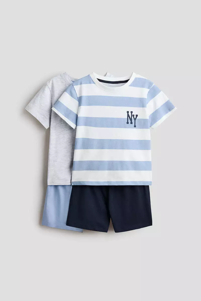 2-pack printed cotton pyjamas