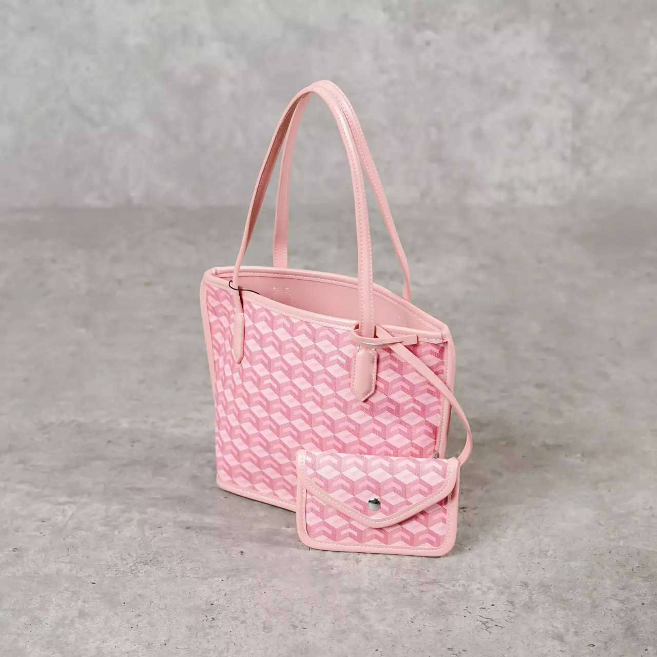 Tas CHRISTY NG MONOGRAM PATTERN PINK TOTE BAG 100% ORIGINAL