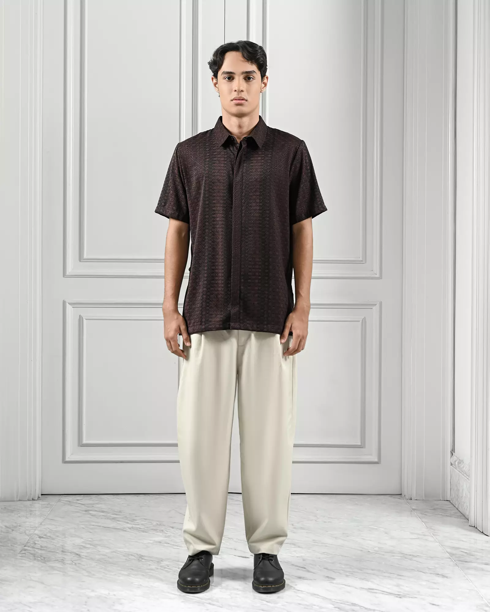 KASEP MADANA SHIRT / KEMEJA PRIA / BAJU LEBARAN - WINE