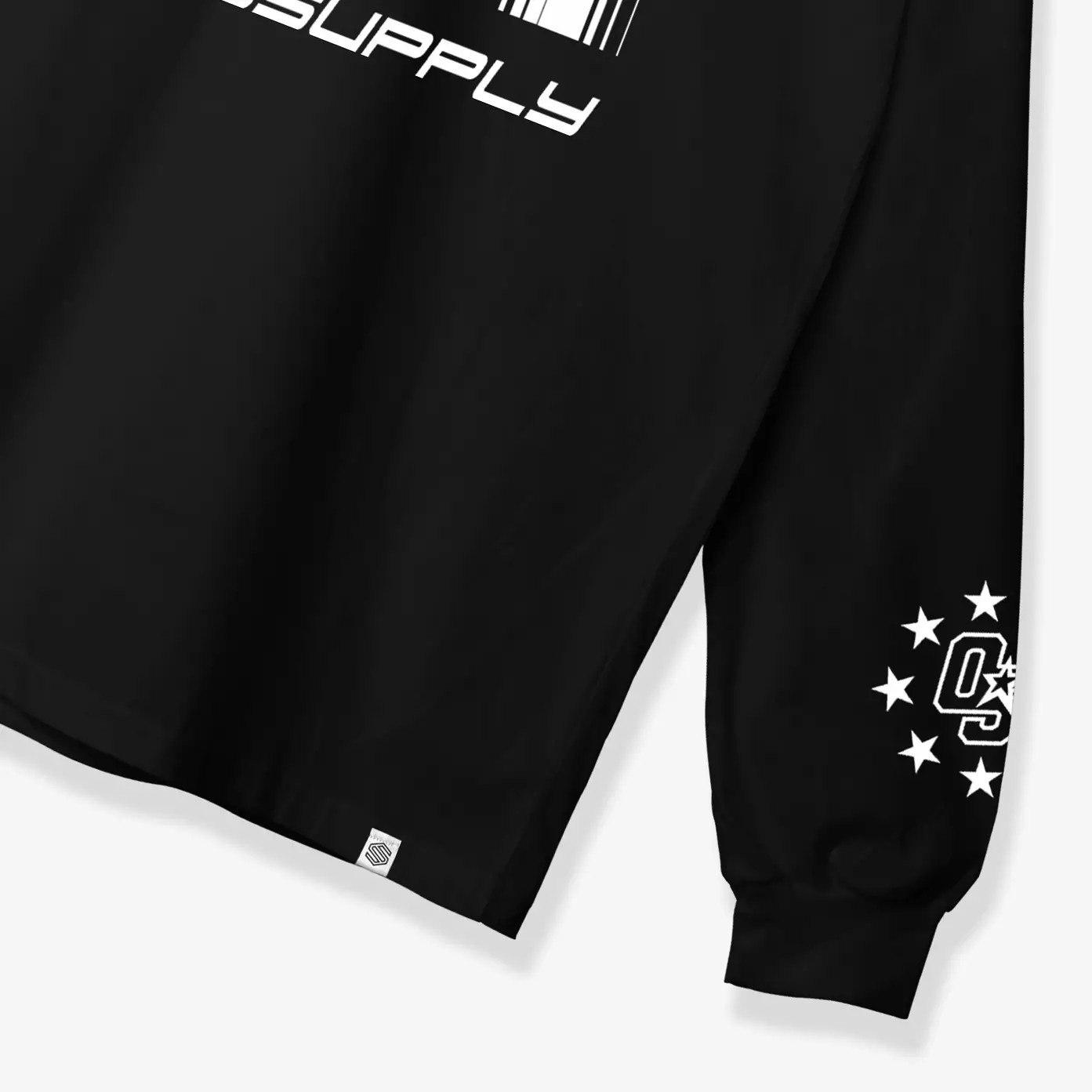 OOTDSUPPLY Longsleeve Thirty Four Black & Benhur l Kaos Lengan Panjang Pria dan Wanita LS027