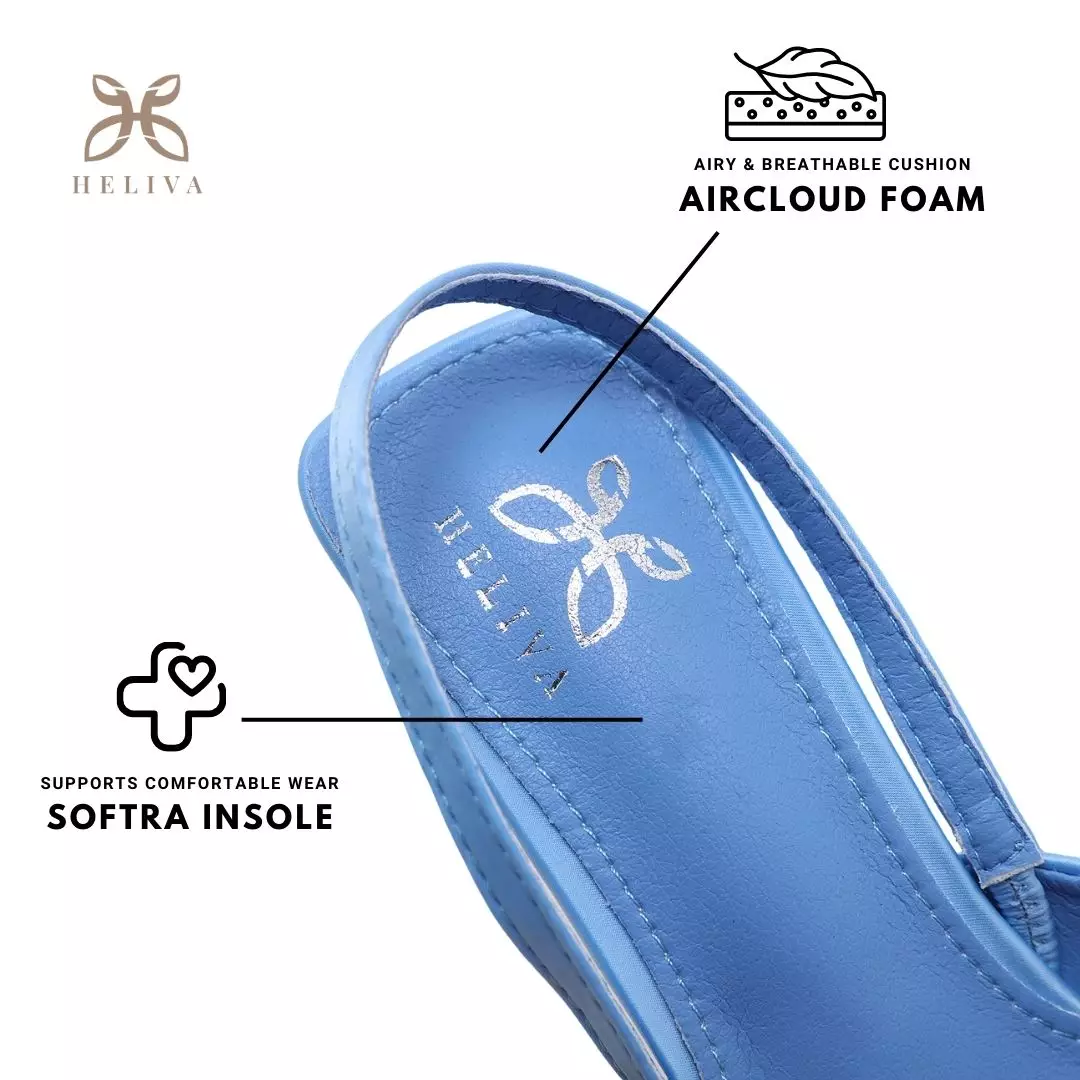 Heliva Kezia Heels Women Sling Back Butterfly Jewel Accesories