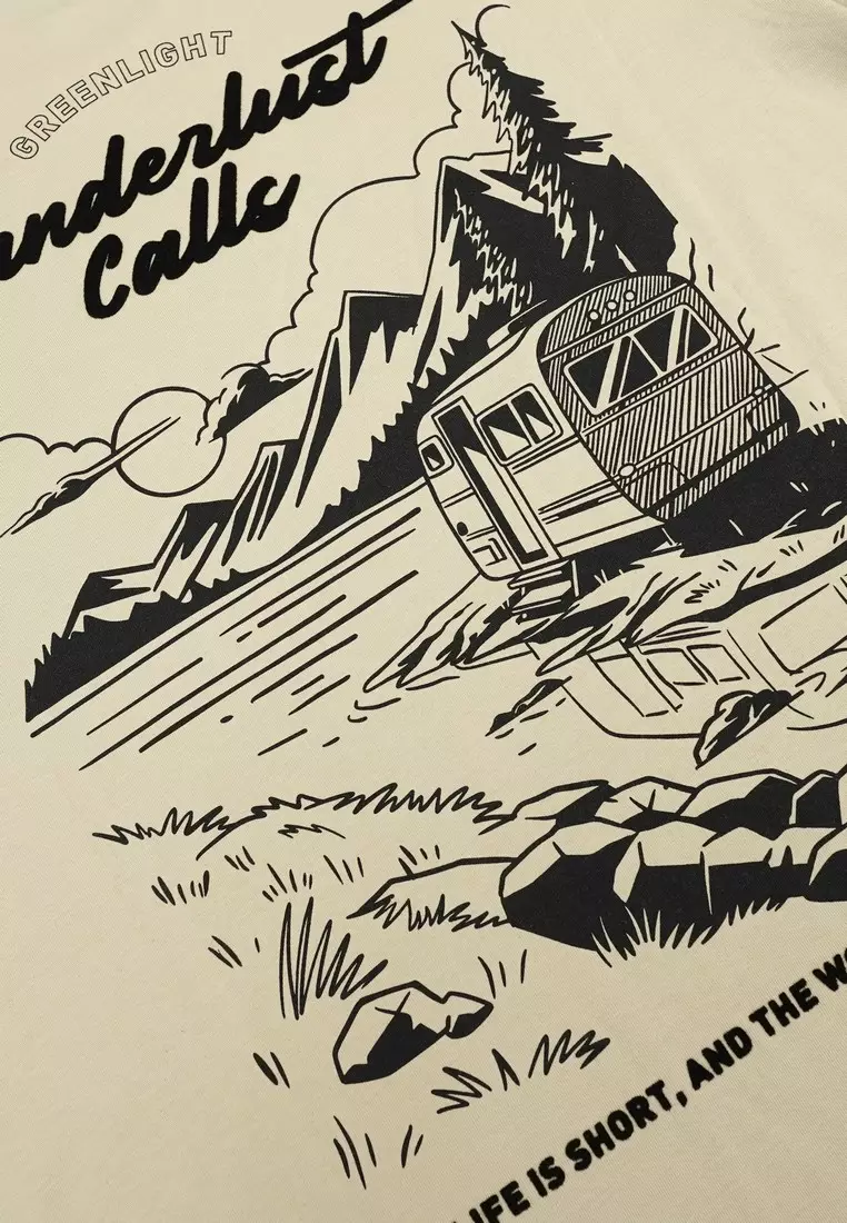 Greenlight Men's T-Shirt Short Sleeve Regular Fit Cotton Perspective C040225