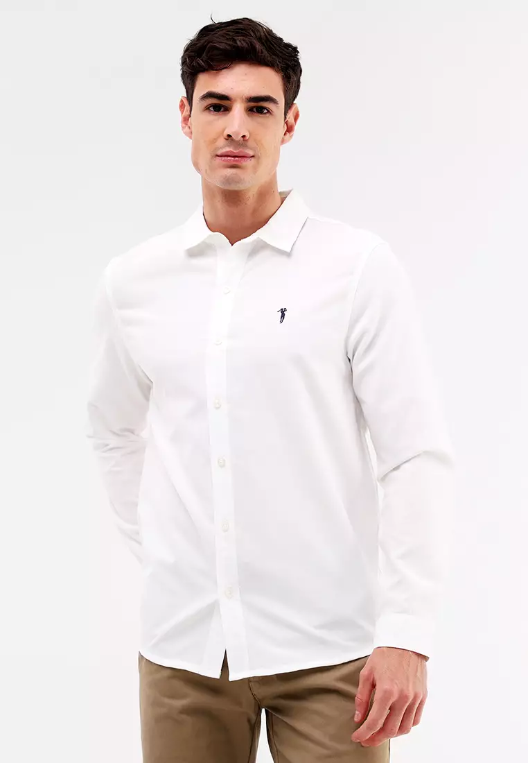 Woven Polo Long Sleeve