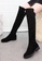 Twenty Eight Shoes black VANSA Comfortable Elastic Over Knee Boot VSW-BK5 1F0E4SHC39C863GS_8