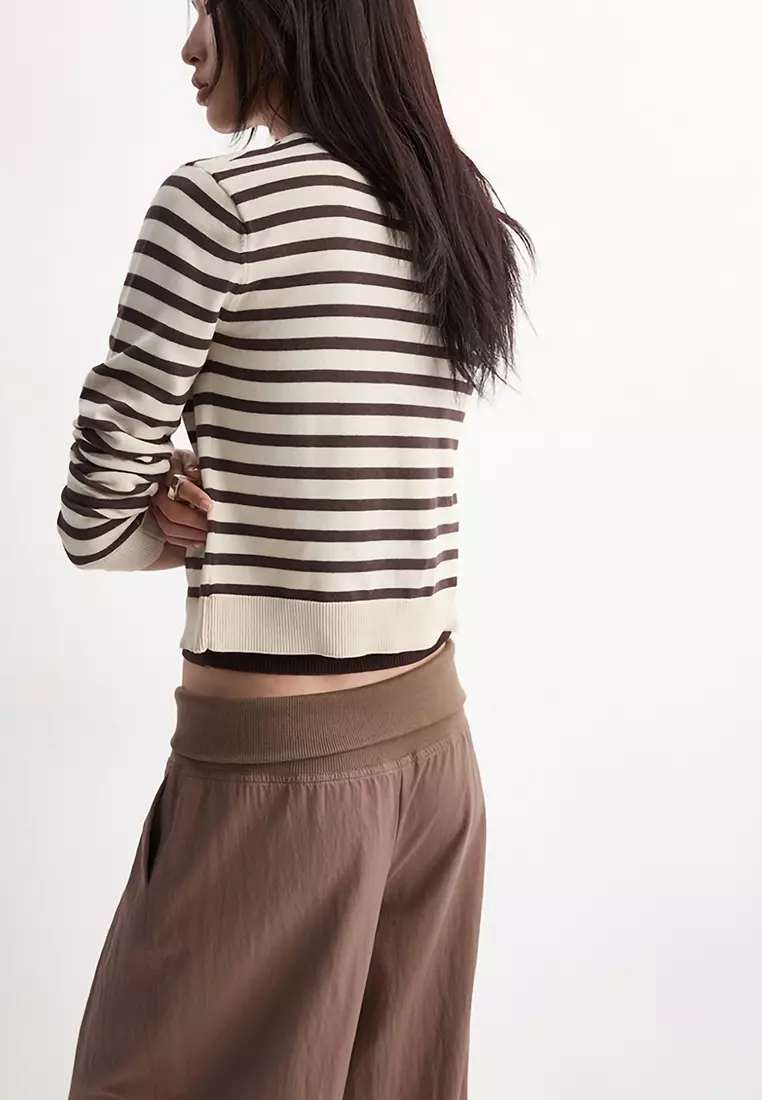 Striped Knit Cardigan