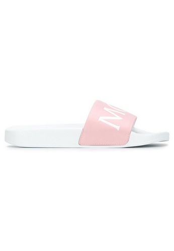 Moncler white Moncler "Joleen" Women's Flip Flops in White/Pink 4C741SH2CF5BCDGS_1