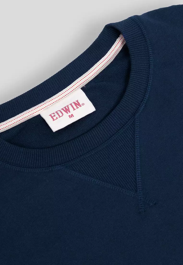 ICELAND NAVY Sweatshirt Lengan Panjang LS - Top Man Graphic Sweatshirt Warna Navy Blue - Ukuran S