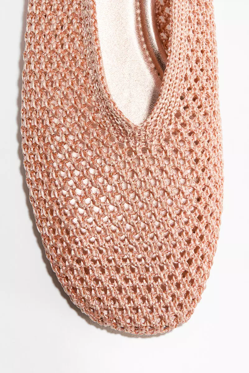 Braided ballet flats