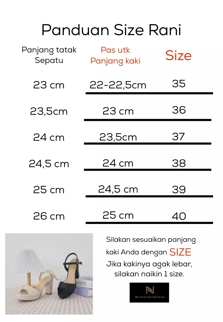 Nicholas Edison Heel Rani Cream