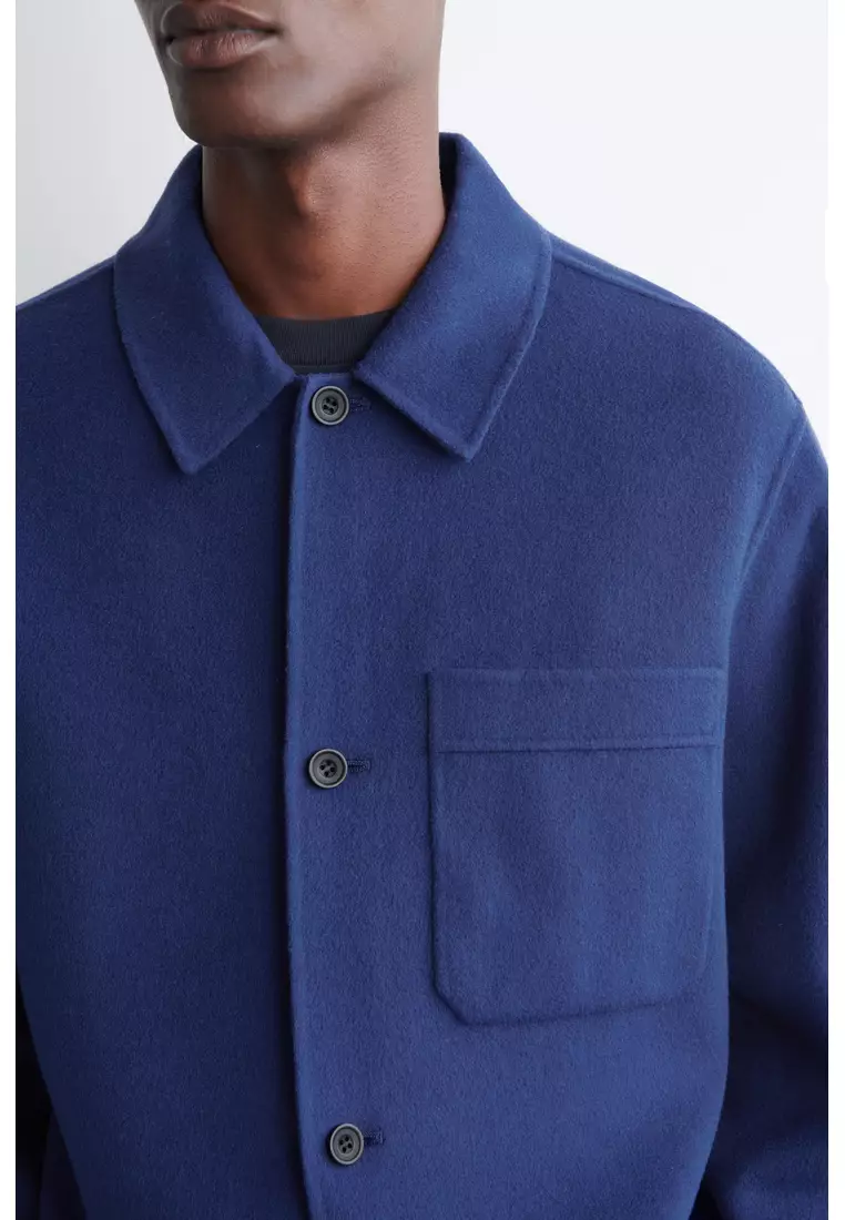 Buy COS DOUBLE-FACED WOOL OVERSHIRT 2026 Online | ZALORA