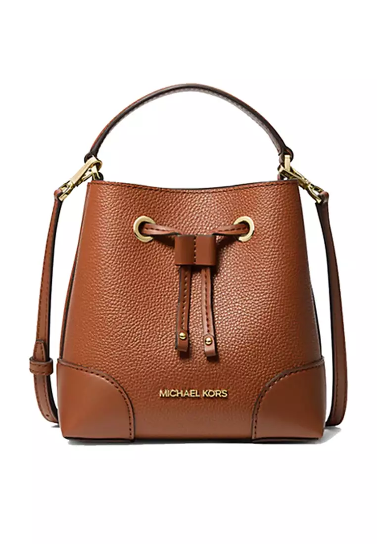 Michael kors mercer gallery 2025 small pebbled leather satchel