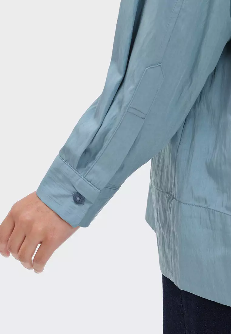 Ria Miranda Teal Adina Shirt