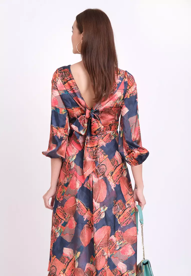 Brighter Day Midi Silk Dress