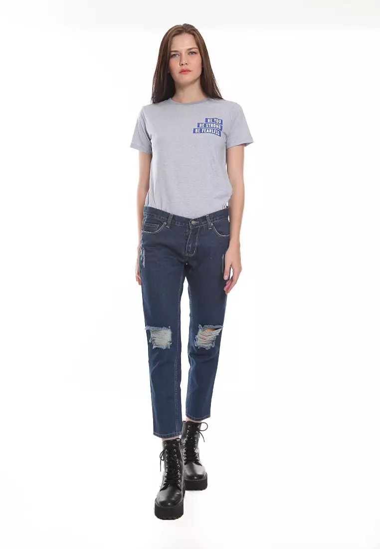 Boyfriend Rips Jeans 7/8 BJ2104