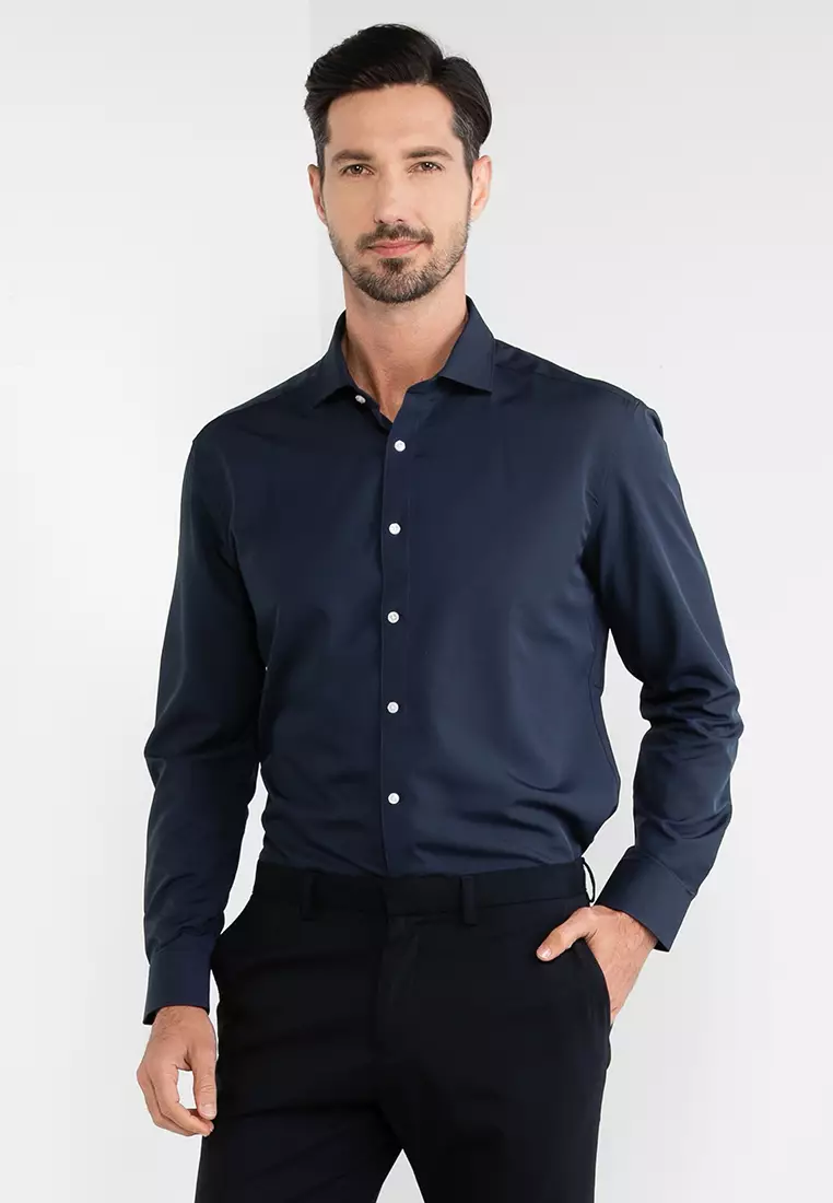 Long sleeve formal hot sale attire for men