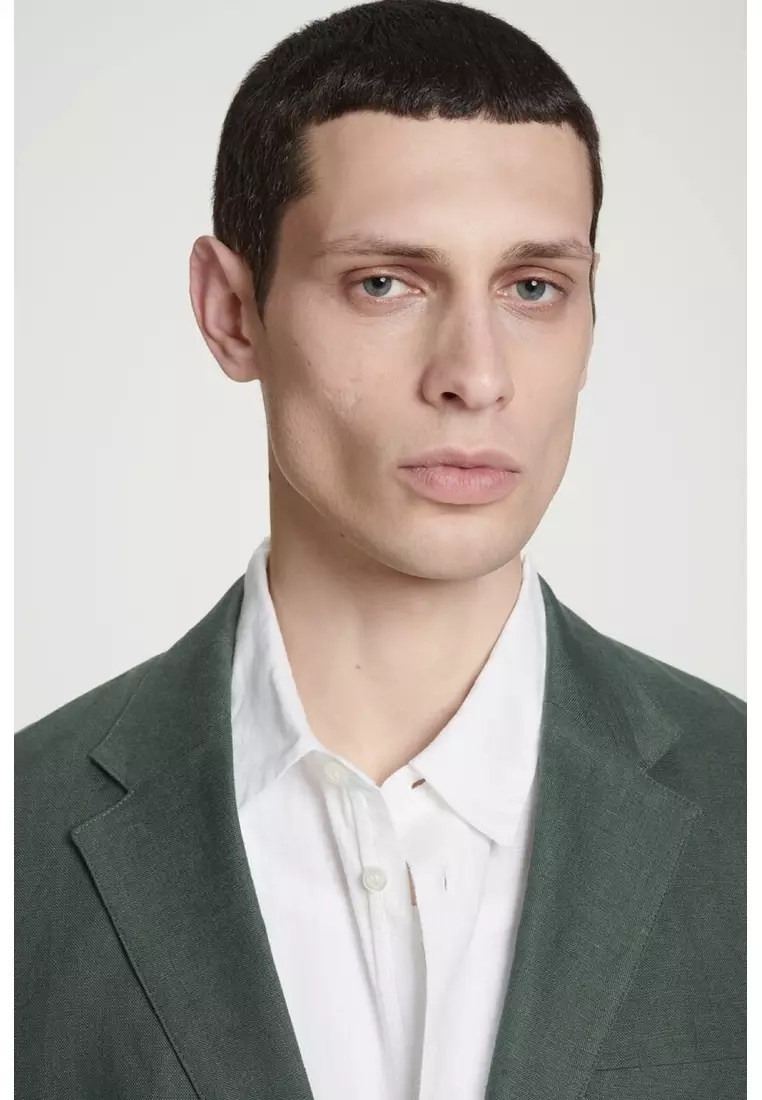 SINGLE-BREASTED LINEN BLAZER