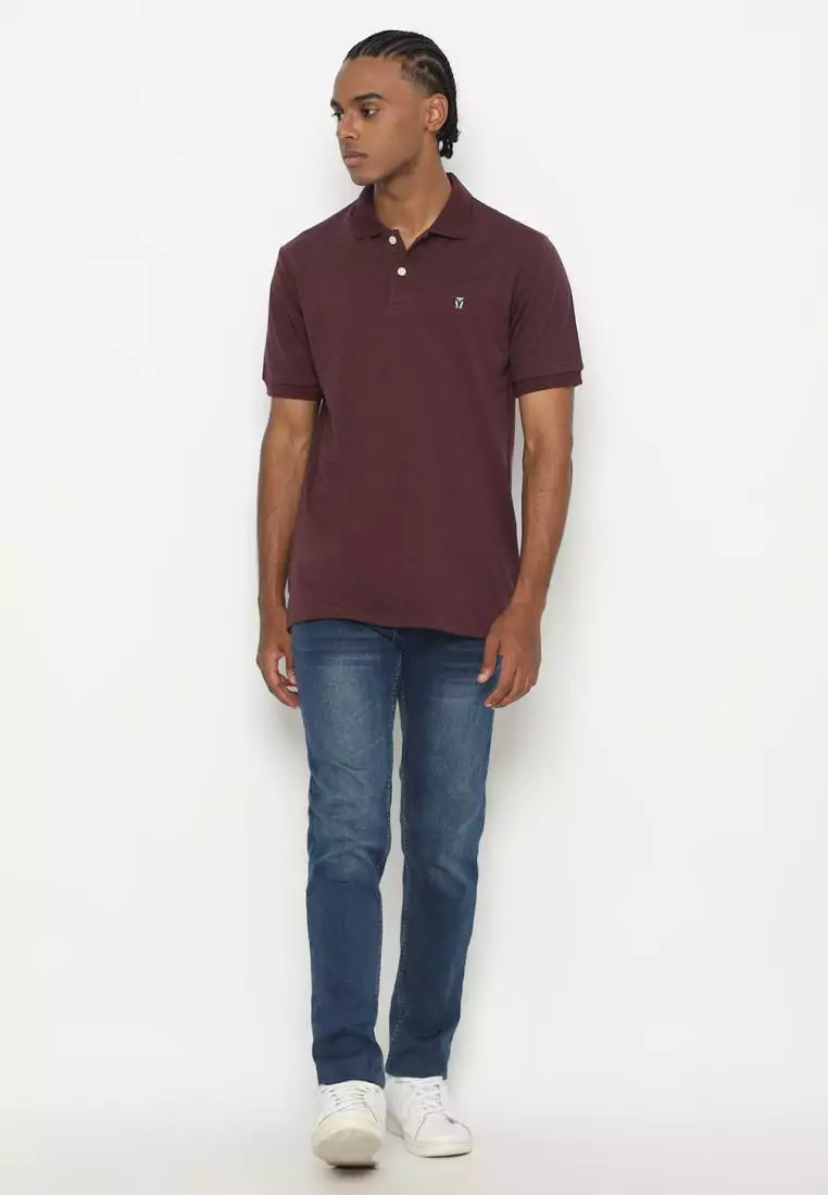 MATSUDA Kaos Polo Shirt Pria Kerah Kushima