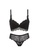 W.Excellence black Premium Black Lace Lingerie Set (Bra and Underwear) 183D3US780D406GS_1