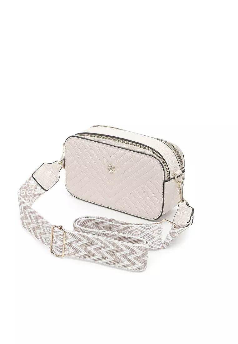 Women's Sling Bag / Crossbody Bag (Tas Selempang Wanita) - Krem