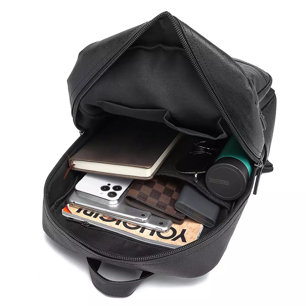 Luminox Tas Ransel Kasual Kulit PVC Sintetis IGE - Tas Ransel Pria Wanita Unisex - Backpack Daypack