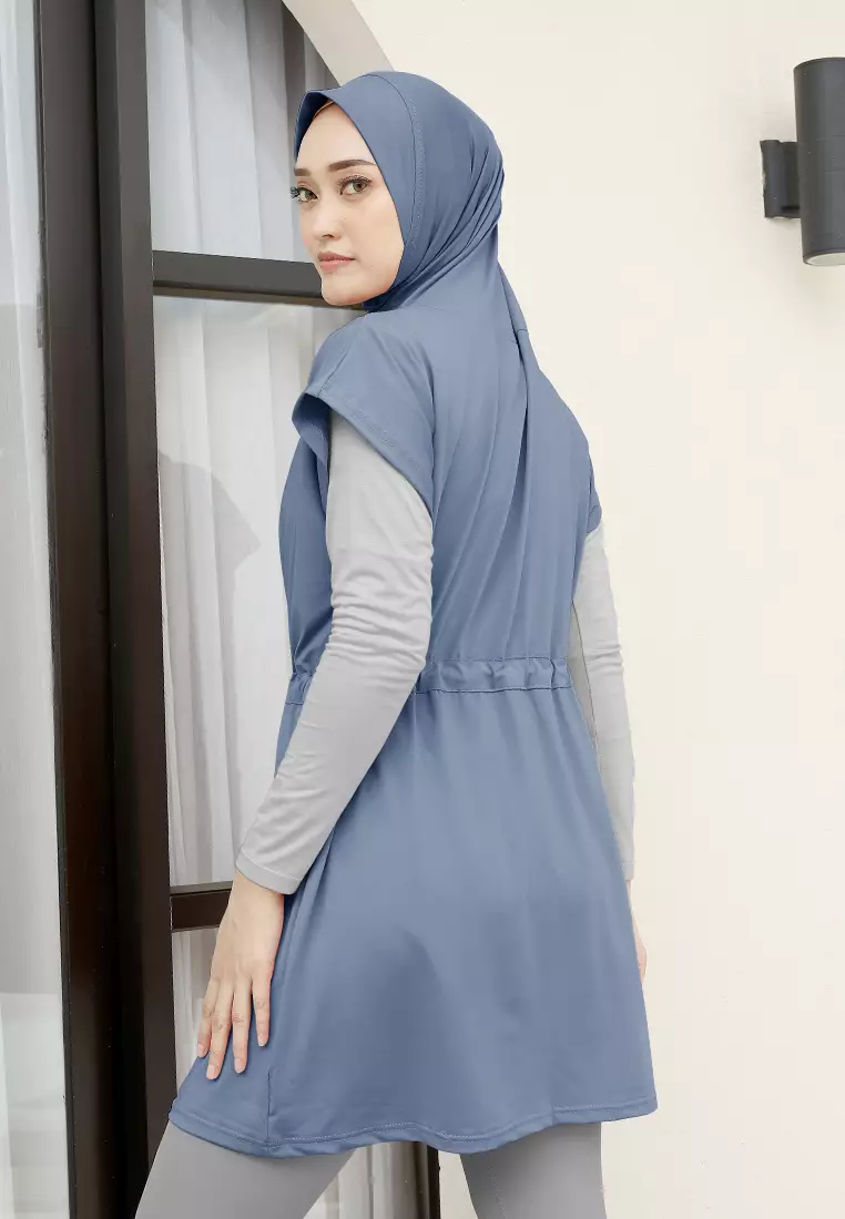 Zelena - Kania Sports Vest | Rompi Hijab Olahraga - Blue - XL