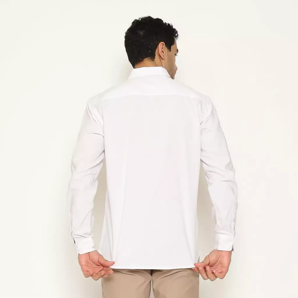 AMK Kemeja Pria Lengan Panjang SHS MASAHIRO L/S Premiere Solid White