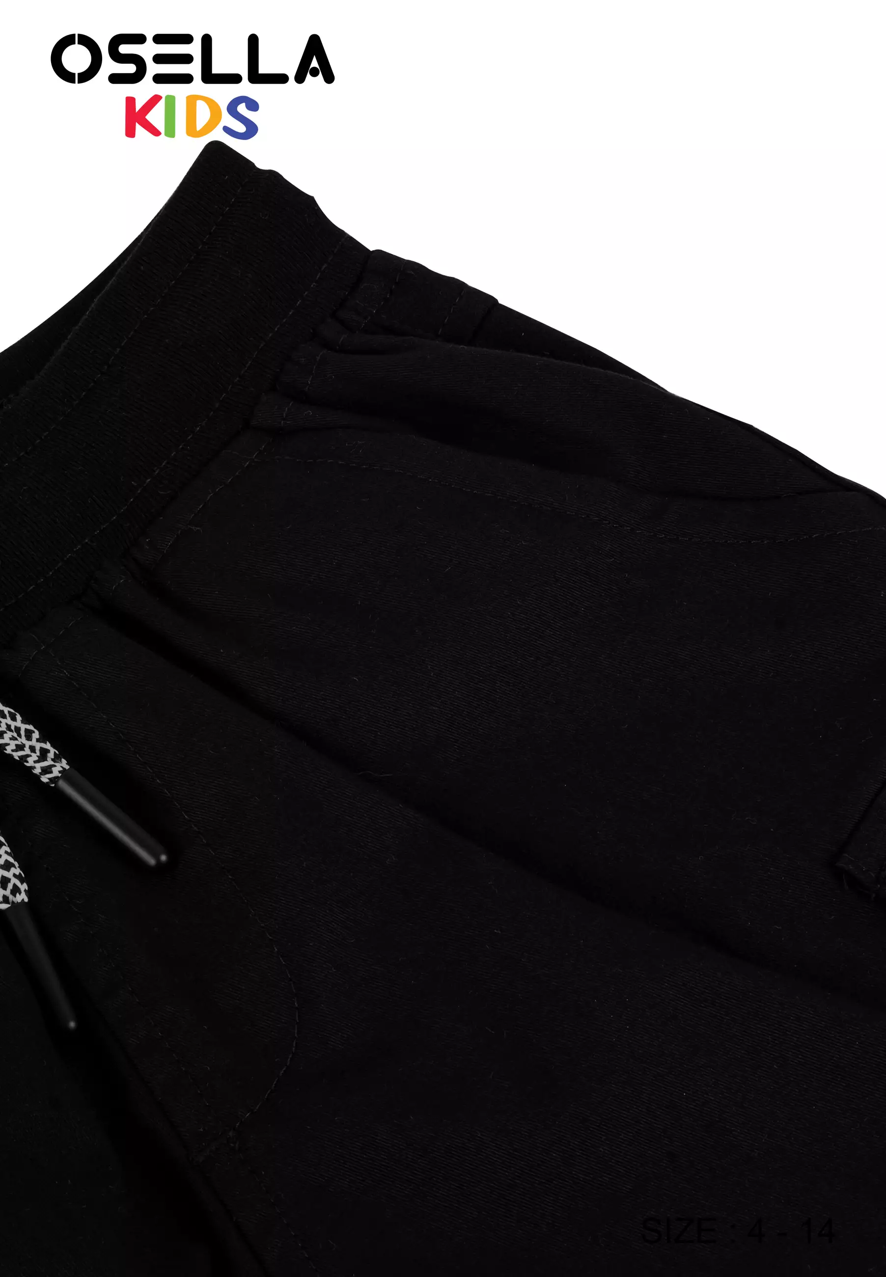 [NEW] Osella Gemini Comfort Short Cargo Pants With Combination Fabric 22864005 |  Celana Pendek Anak Laki-Laki