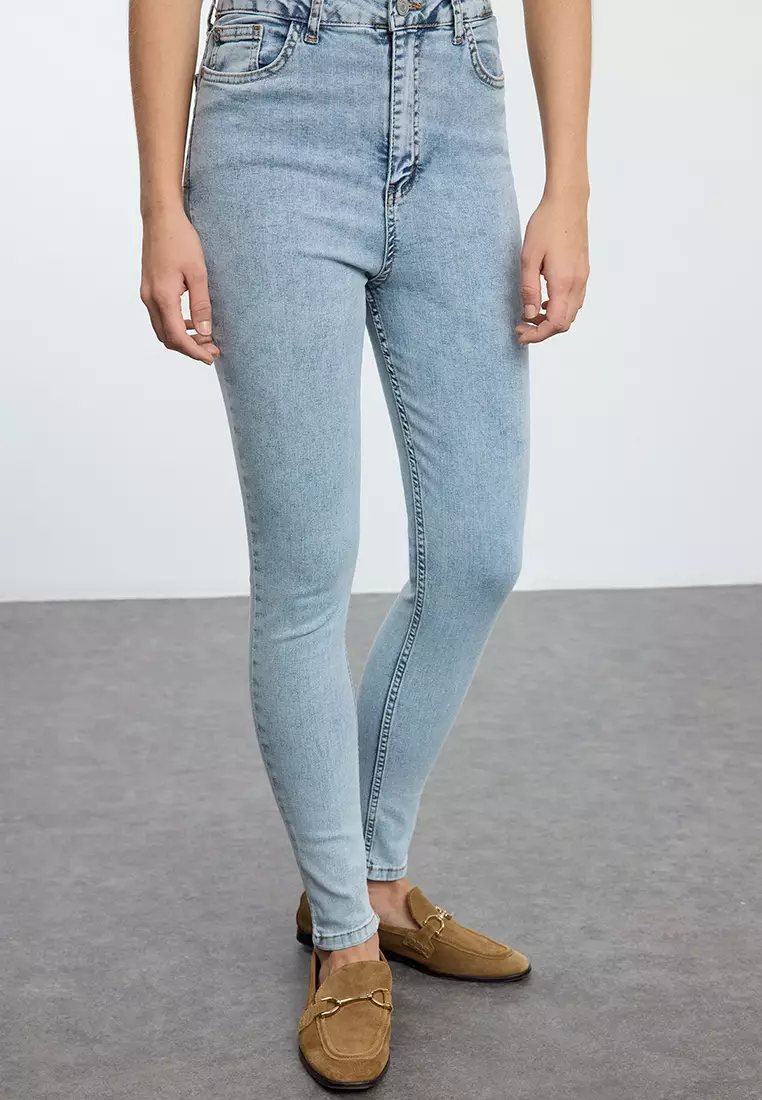 Buy Trendyol High Waist Skinny Jeans 2025 Online ZALORA