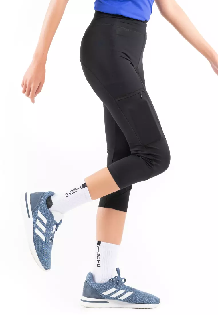 Tiento Celana Legging Evolution 3/4 Pants with Hidden Pocket Women