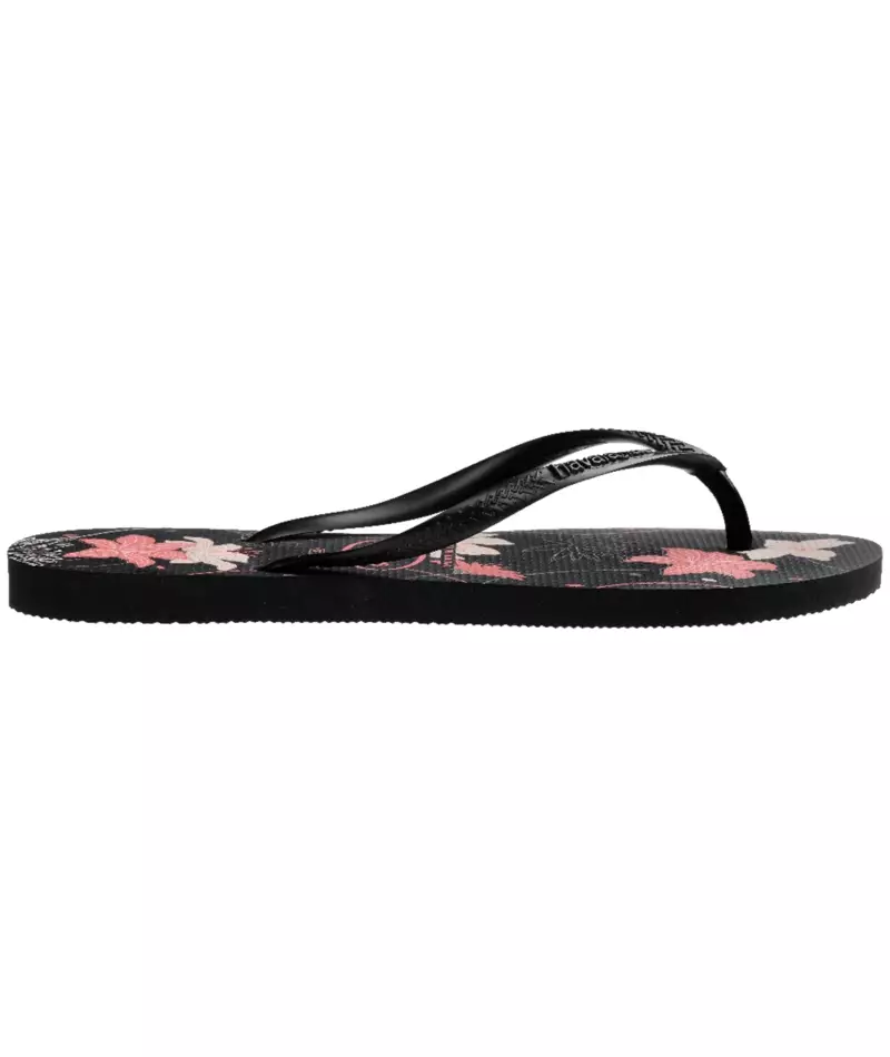 [ONLINE EXCLUSIVE] Havaianas 7759 Slim Organic Black/Dark Ash/Light Rose - Sandal Wanita