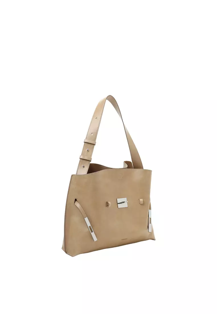 SAOI Belt Tote II Small - Distressed Milkshake Latte