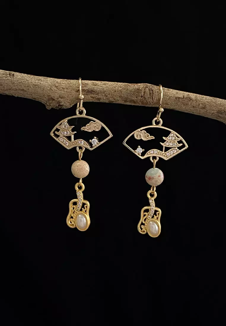 Gold earrings shop real