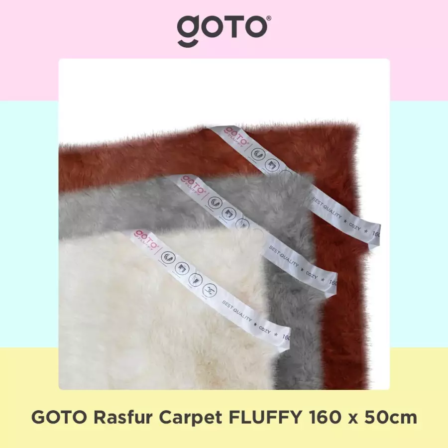 Jual Goto Living Goto Fluffy Rasfur Carpet Karpet Lantai Bulu Tebal