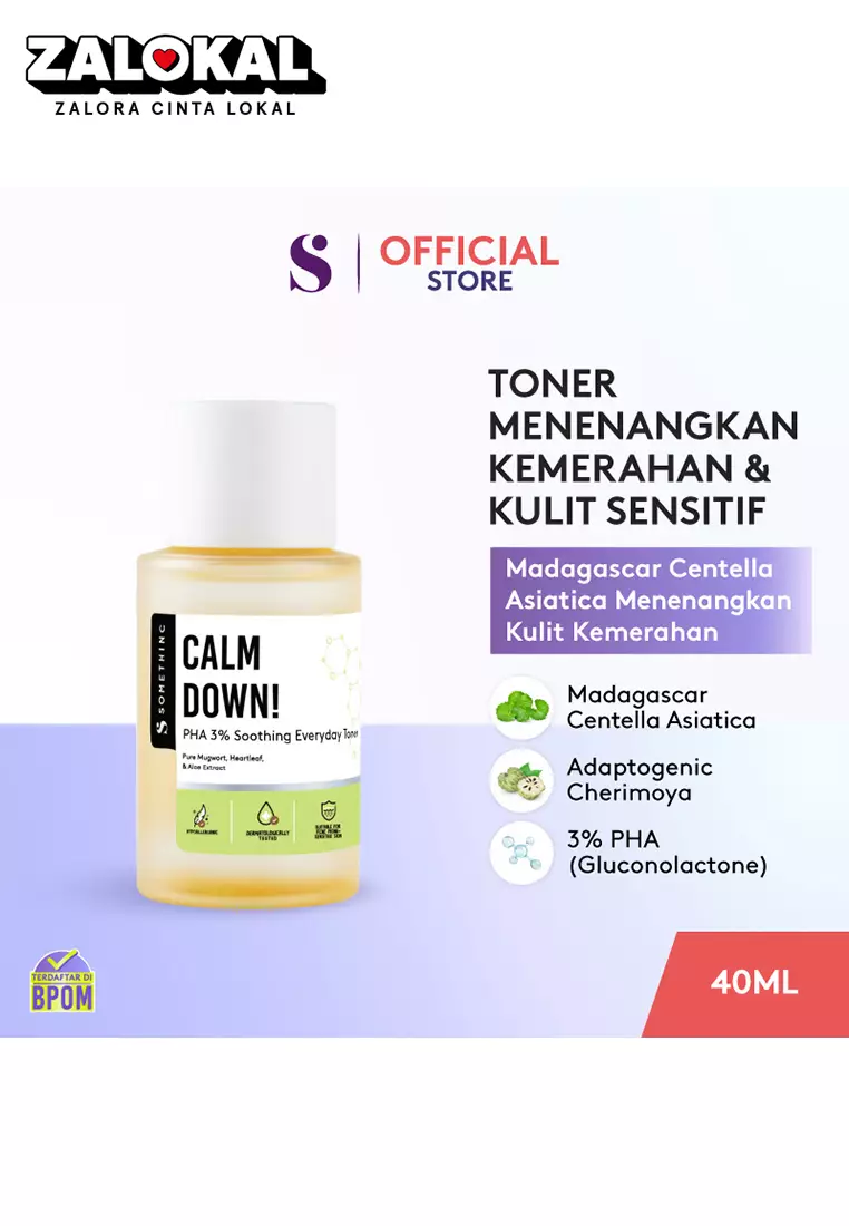SOMETHINC Calm Down! PHA 3% Soothing Everyday Toner - Toner Menenangkan & Mencerahkan kulit