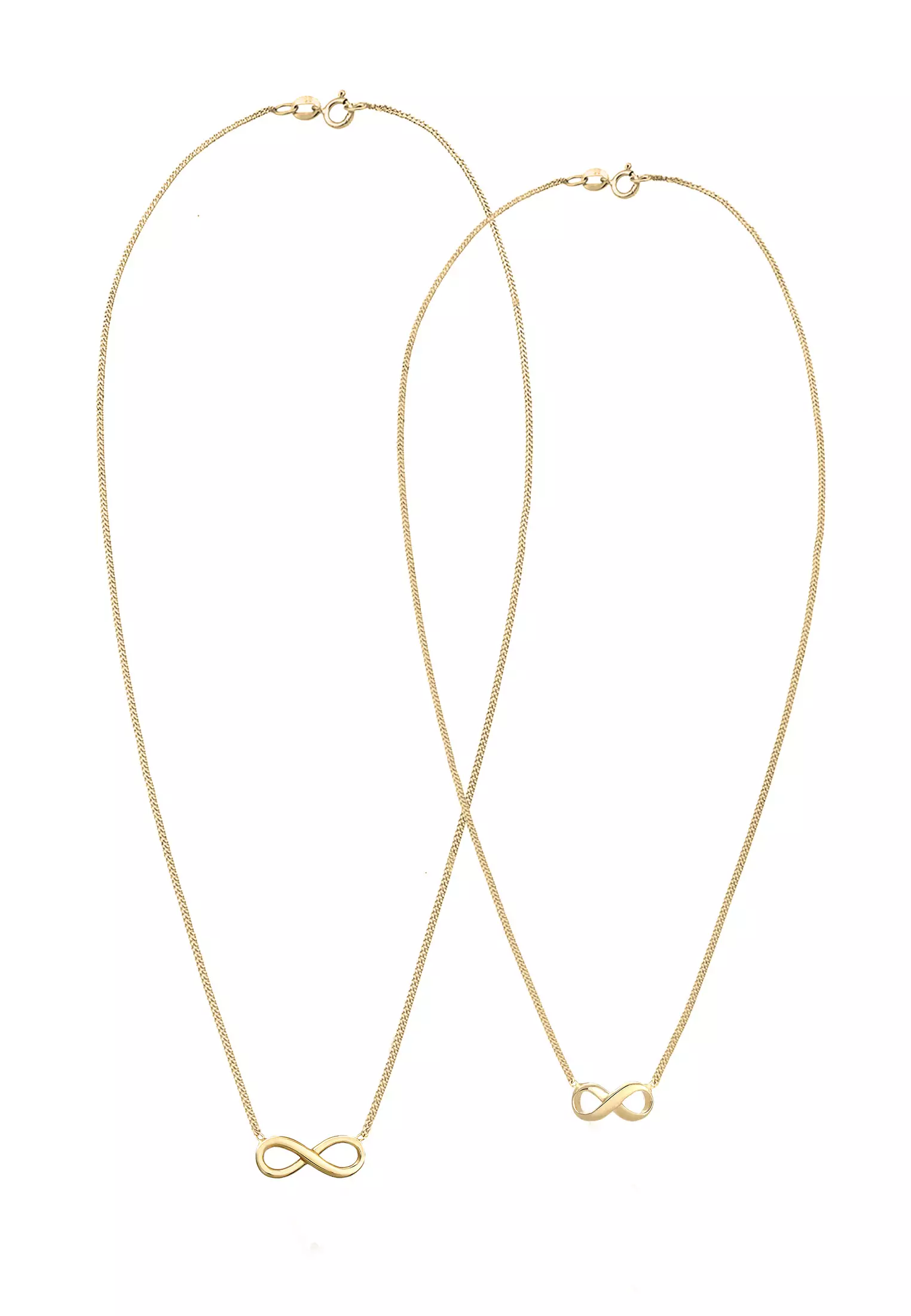 Necklace Set Infinity Gold Plated