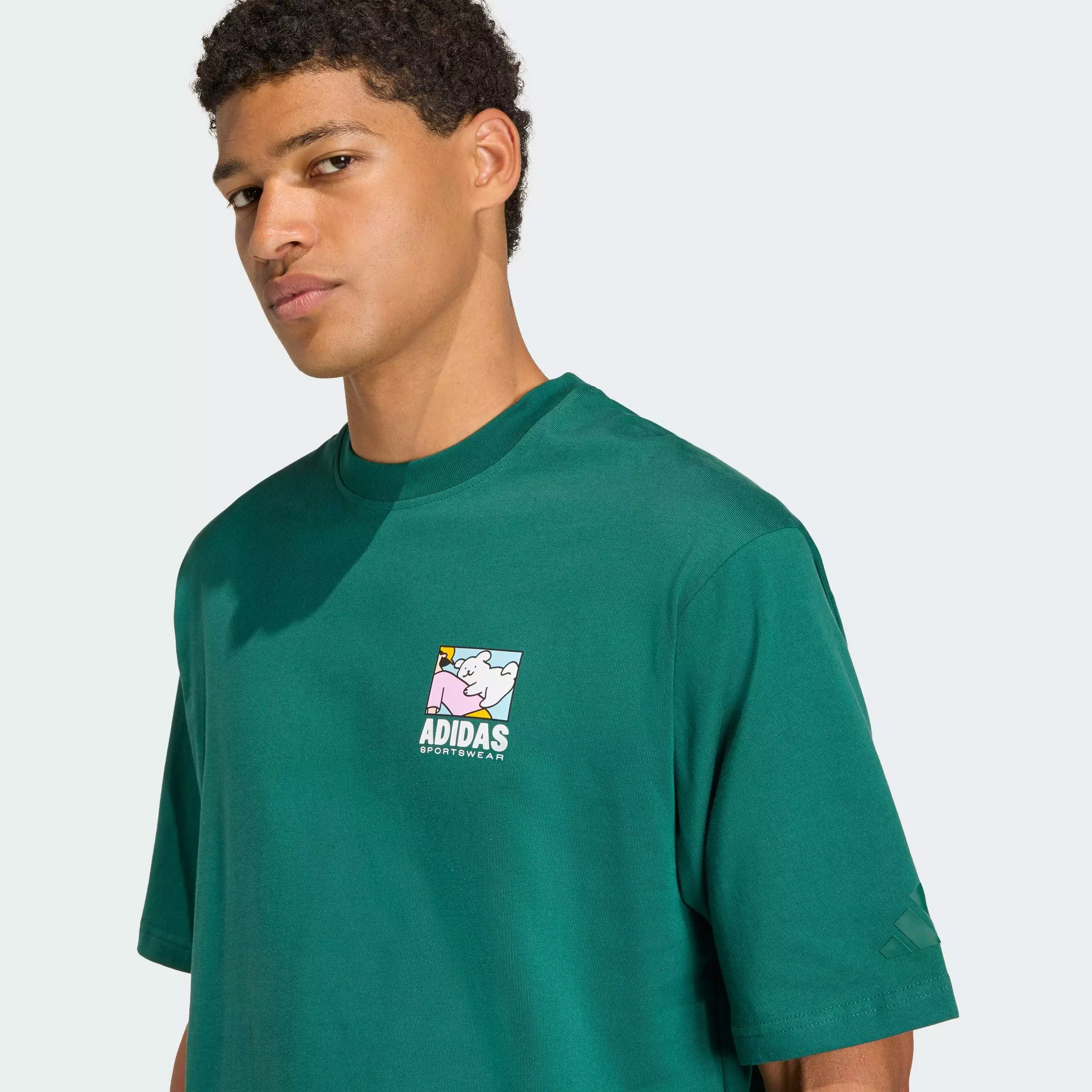 Lifestyle ANIMAL POP BIKE GRAPHIC T-SHIRT Men Green KE4339