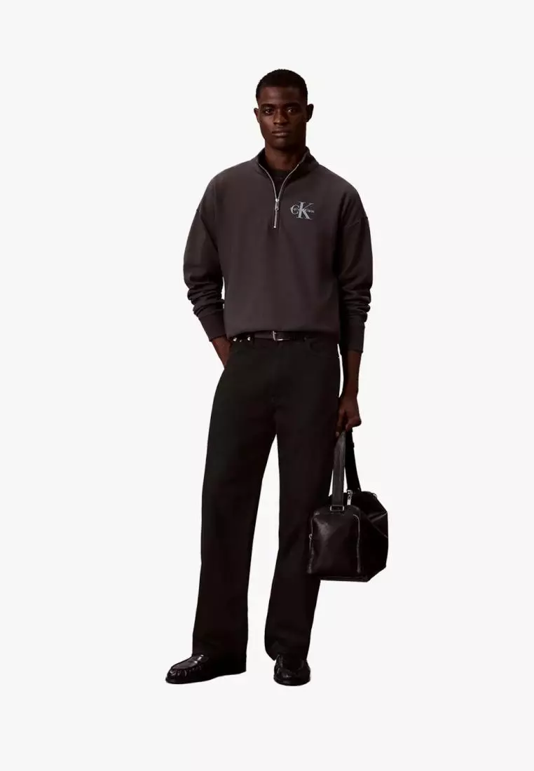 Jual Calvin Klein Calvin Klein - Monologo Premium Terry Quarter Zip ...