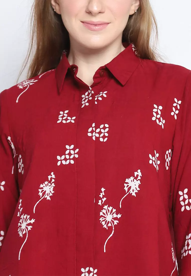 Signature Hadinata Batik Wanita Blouse Cap Furing Syandana