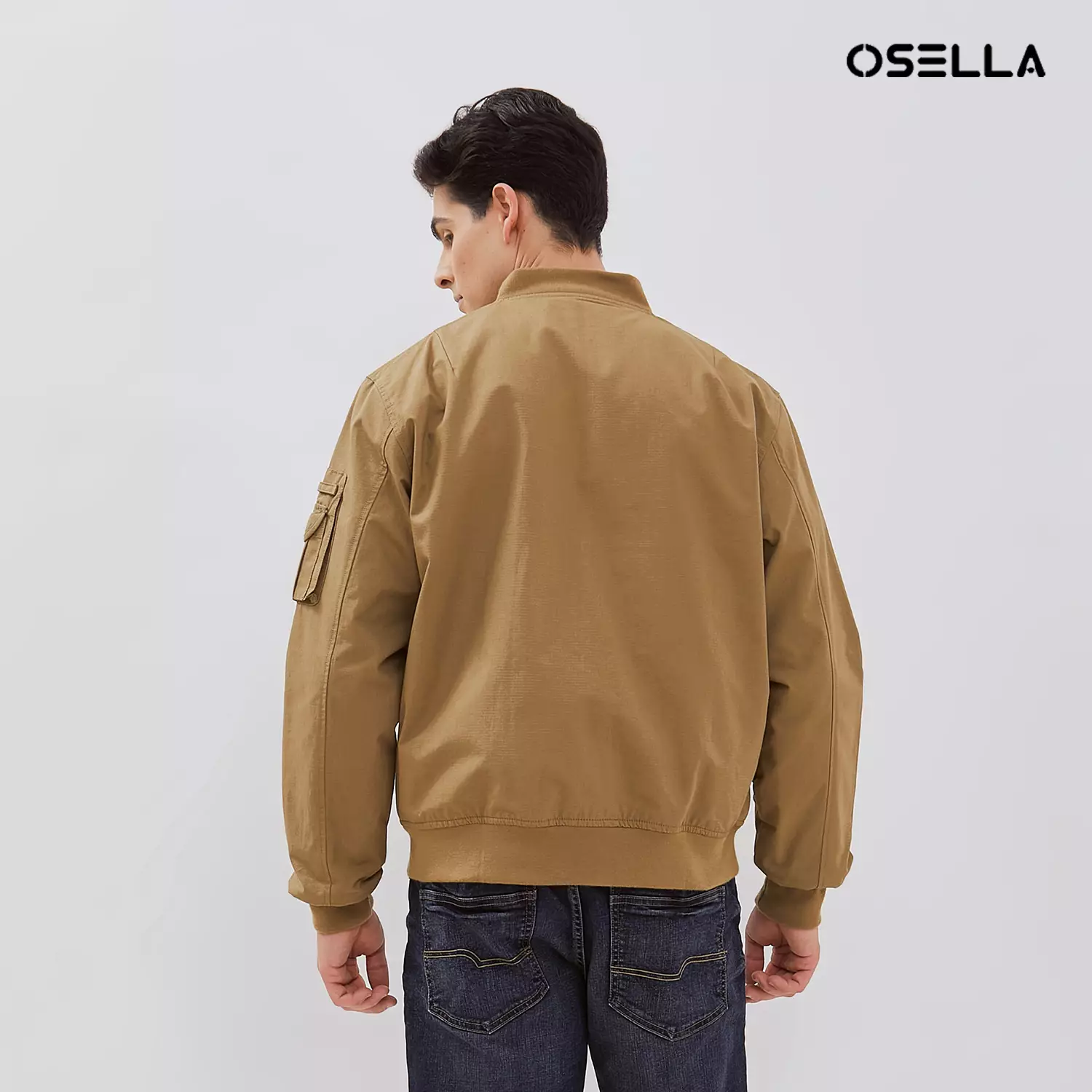 [NEW] Osella Bomber Ripstop Jacket With Woven Living 2061500299 | Jaket Bomber Laki Laki