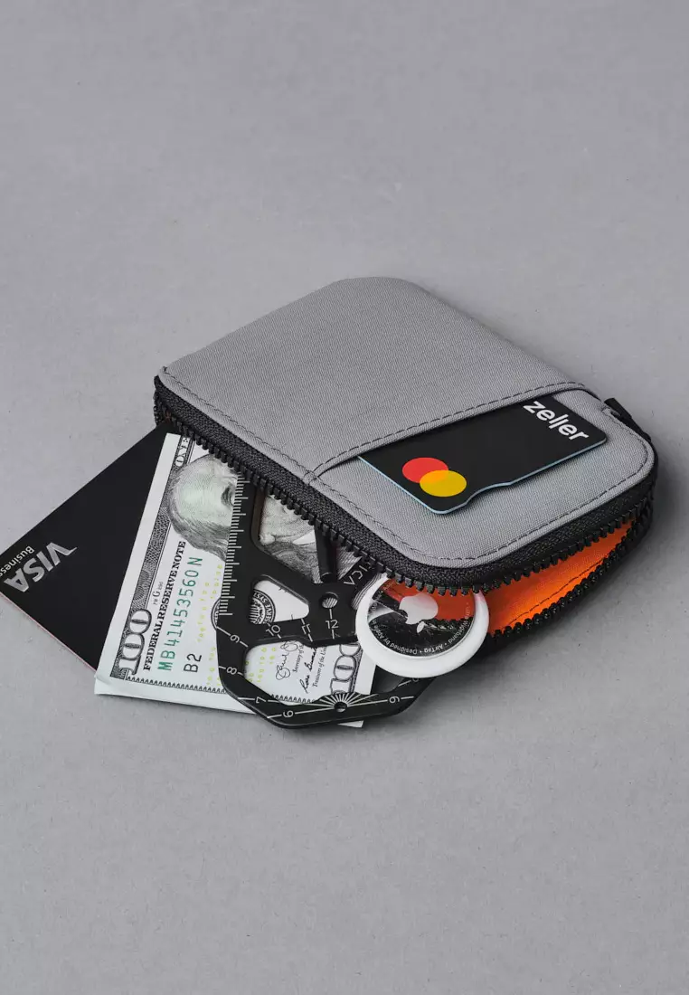 Alpaka Zip Card Pouch - Axoflux Grey