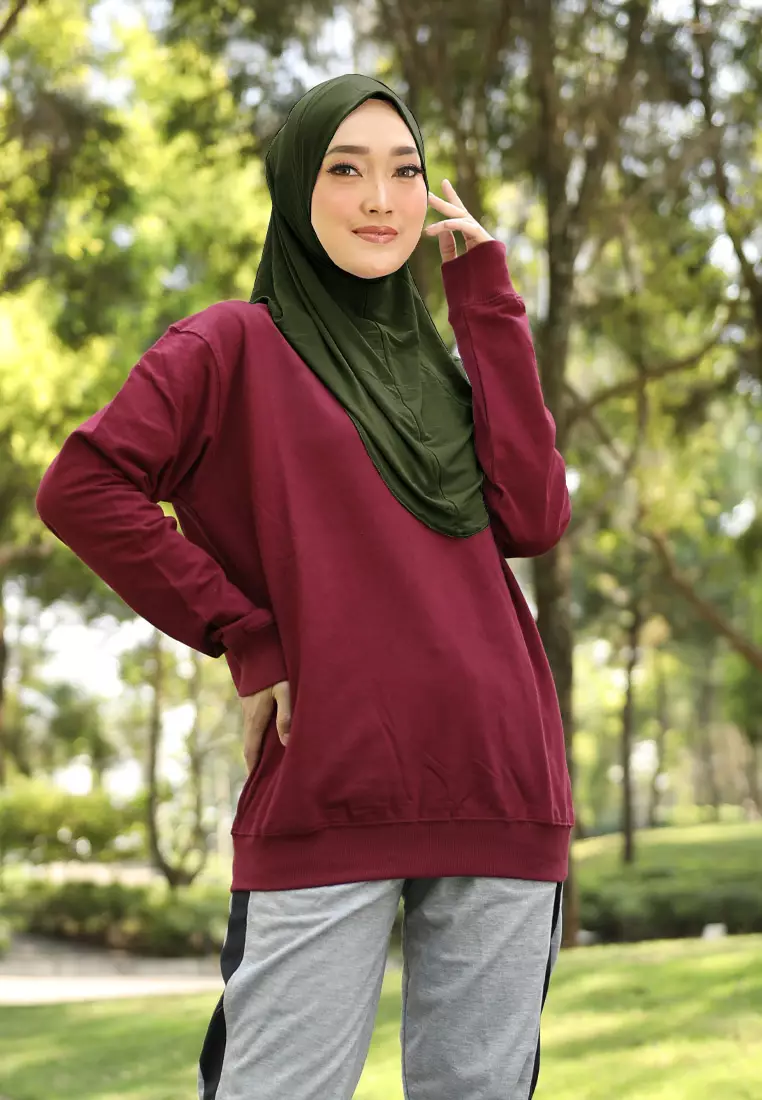 Cotton Bee - Safar Sport Bergo | Hijab Instan Olahraga - Seaweed