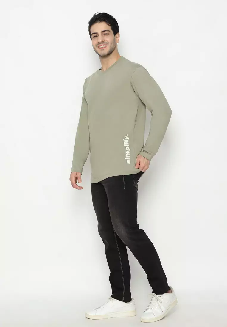 RBJ T-Shirt Cotton Lengan Panjang Pria 43036